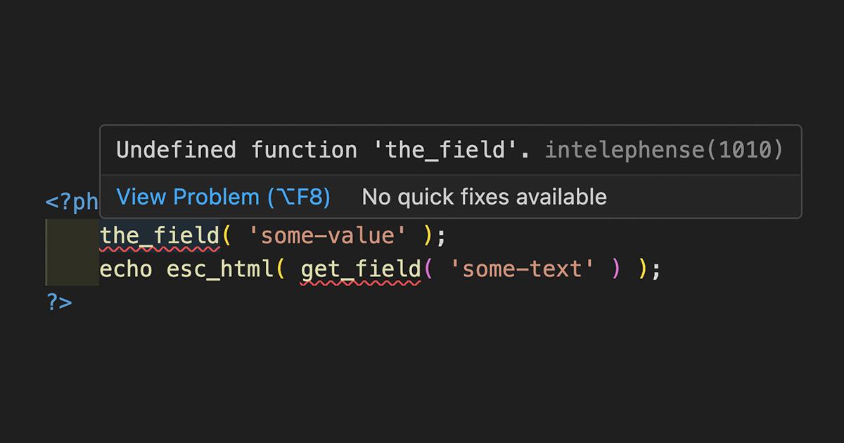 Cover Image for WordPress コーディング規約 で Advanced Custom Fields の関数未定義エラーを解消したい